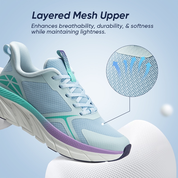 [AllSwifit 1.0] Women's Mesh Lifestyle Sneakers - LIGHT BLUE - 6